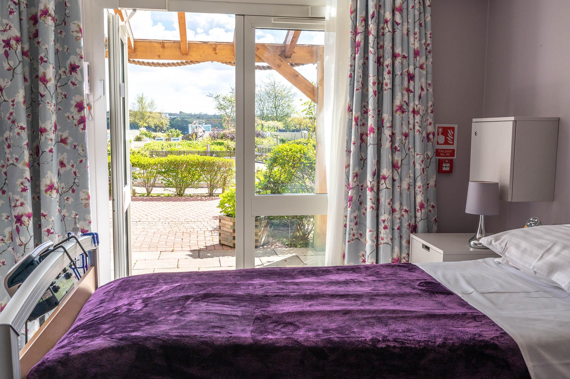 Patients room on a sunny day