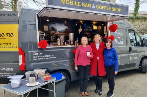 Hospice Care for a Drink coffee van