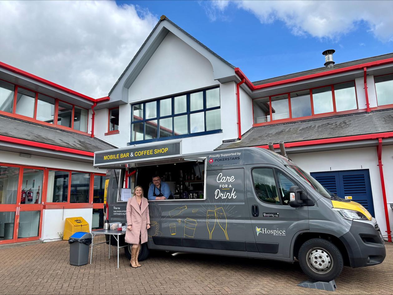 Hospice Care for a Drink coffee van