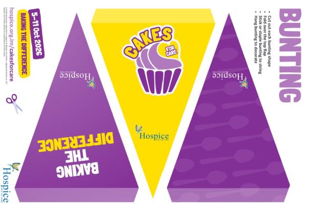 Cakes For Care Bunting 2026