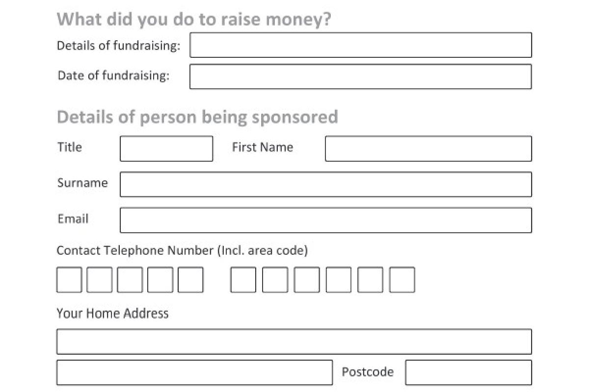Hospice Sponsorship Form