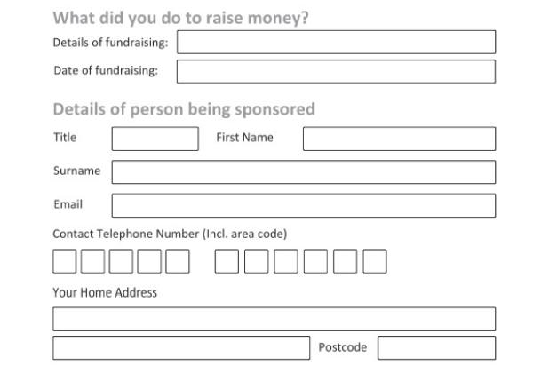 Hospice Sponsor form